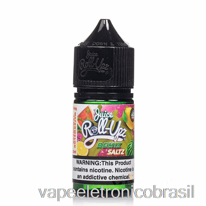 Vape Recarregável Melancia Limonada - Suco Roll Upz Remix Sais - 30ml 50mg